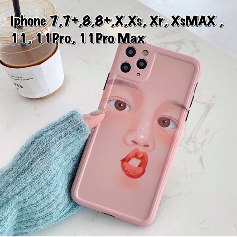 Face Case Iphone SE 2 11 11pro 11promax 7 7+ 8 8+ X Xs Xr XsMAX 11 pro max 7plus 8plus 8 plus