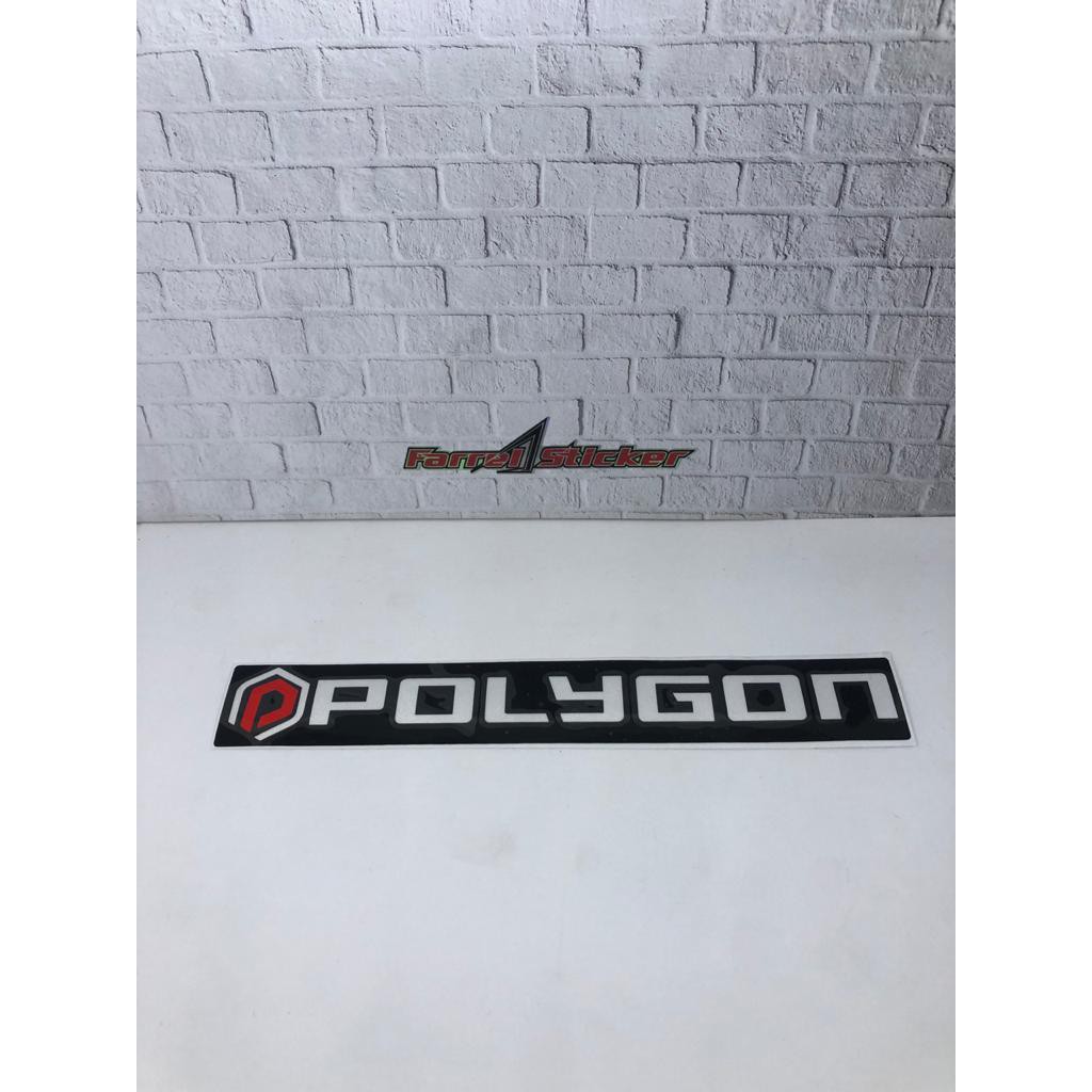 stiker sepeda sticker POLYGON 20 CM