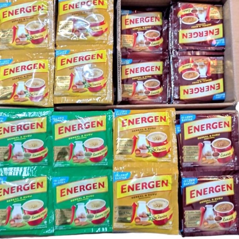

SIAP KIRIM ENERGEN COKLAT / ENERGEN VANILA / ENERGEN KACANG HIJAU SACHET ☆ 849