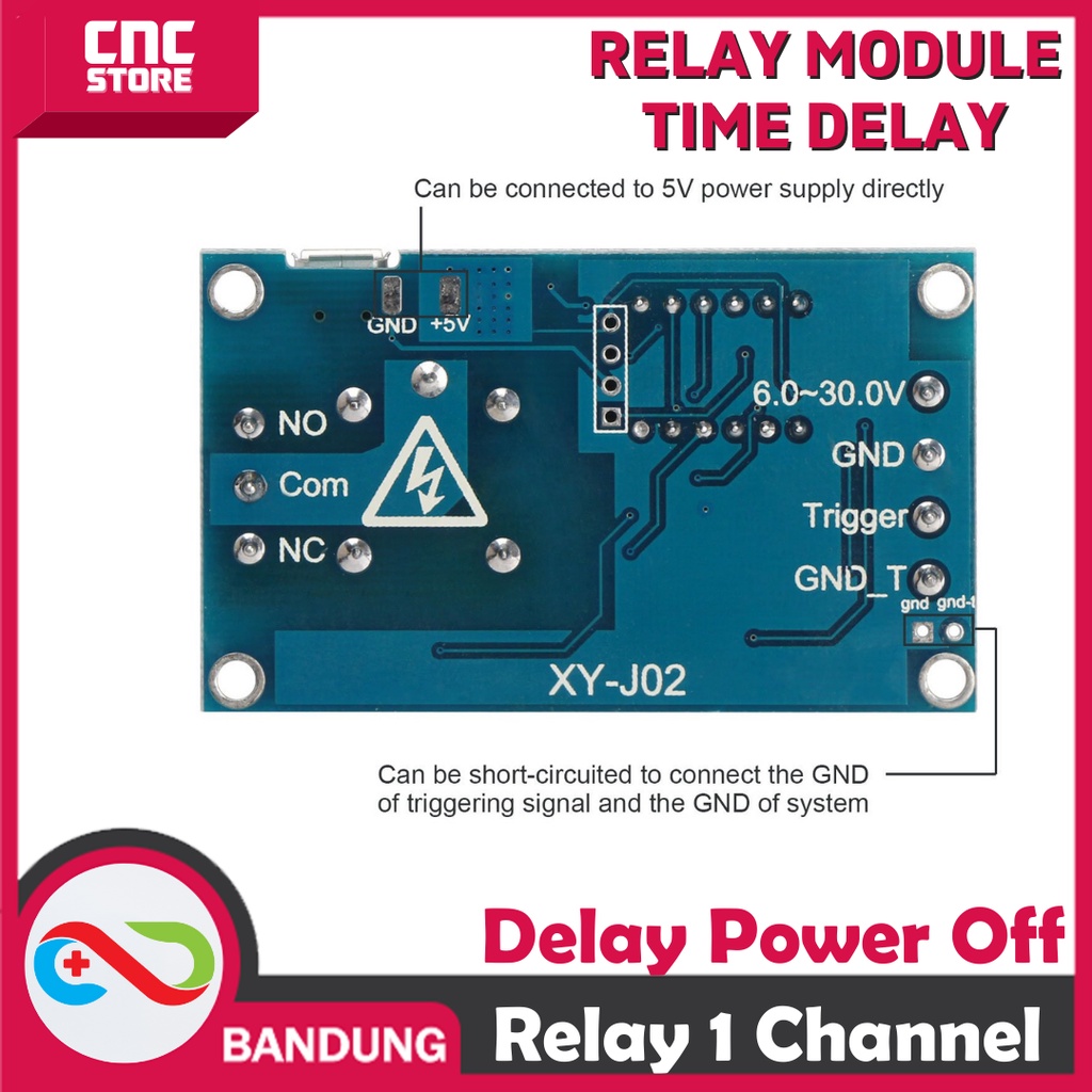 RELAY TIMER DISPLAY MODULE 1 CHANNEL DELAY POWER OFF