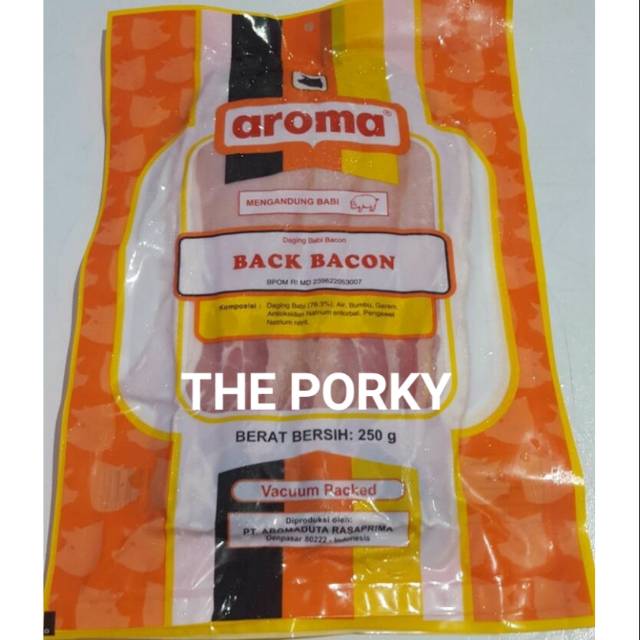 

PORK BACK BACON AROMA BALI @ 250GRAM