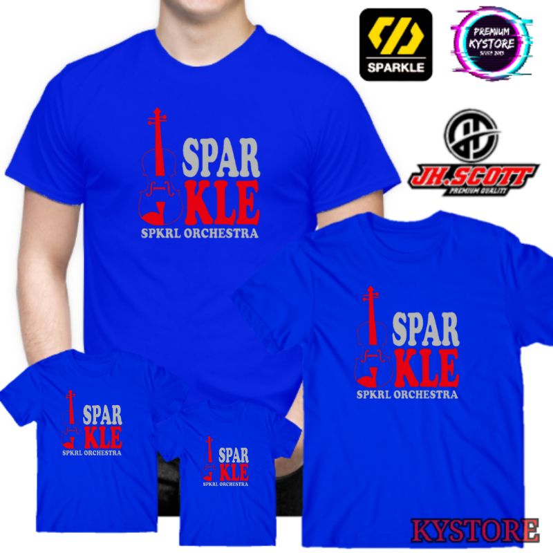 Kaos sparkle orkestra edisi family cotton combad 30s - kystore