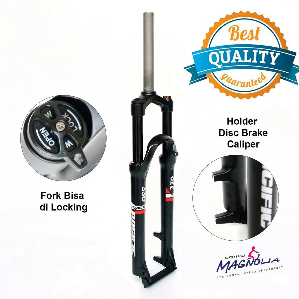 Garpu  Fork Sepeda MTB Gunung 27.5" Oversize Suspensi Shock Travel 120 MM - Pacific Komponen Sepeda