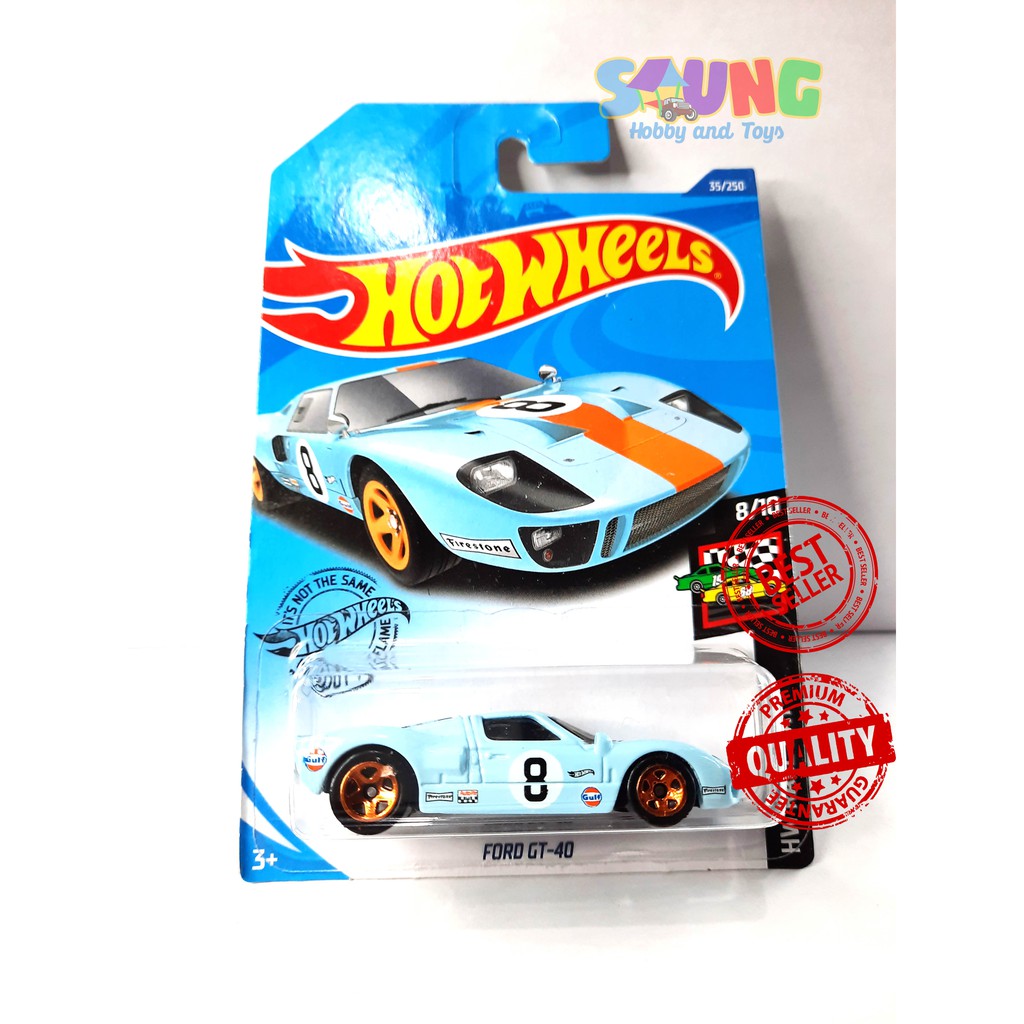 HOTWHEELS FORD GT 40 GULF REGULER - HOT WHEELS MURAH