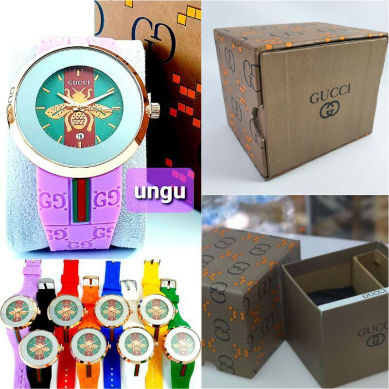 Jam Tangan Analog Pria Gucci RG1052RG Ultimate Premium Carbon Rubber