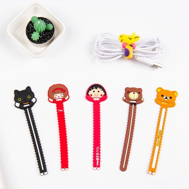 ☛TK☚ R558 KLIP KABEL CAS HP EARPHONE / PENGIKAT KABEL / CORD HOLDER 3D / AKSESORIS HANDPHONE