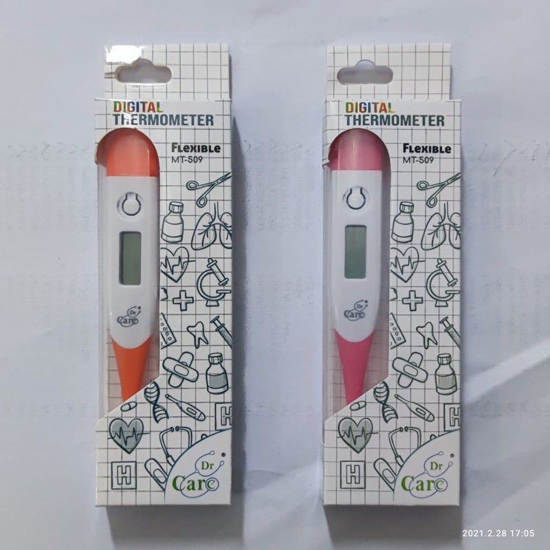 Thermometer Digital Flexible Ujung Lentur Dr. Care / Termometer Pengukur Suhu Panas Badan Bayi Anak