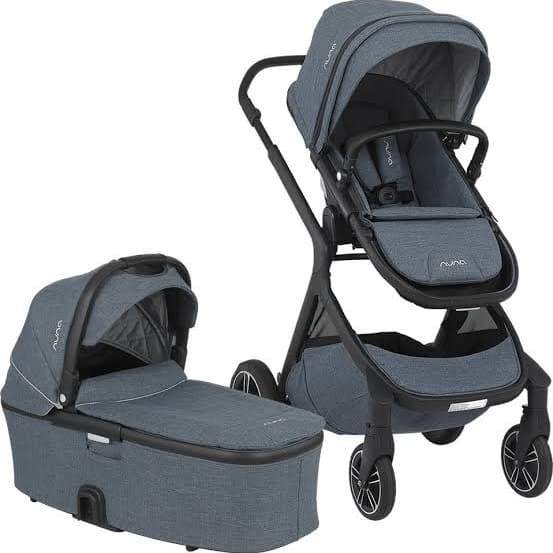 Bundle Stroller Nuna Demi Grow + Basinet + Extra Seat (Aspen,Caviar,Frost)