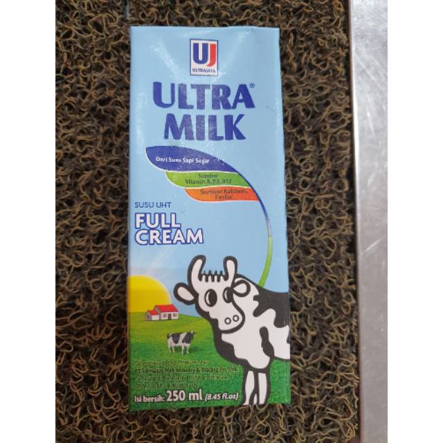 

Ultra Milk Susu UHT Full Cream 250ml / 200ml