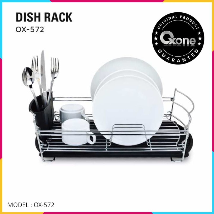 Rak Piring Plastik Oxone OX-572 Eco Plastic Dish Rack - Hijau