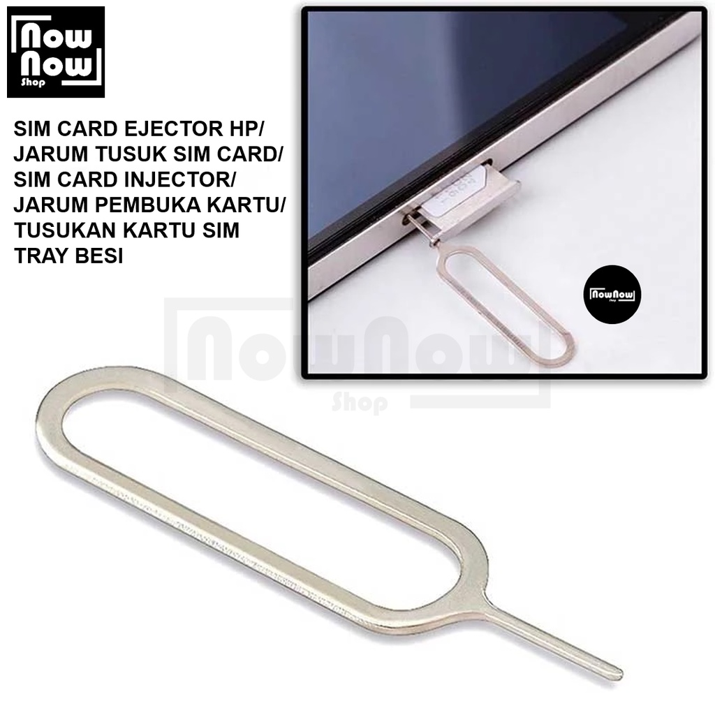 Sim Card Ejector Handphone / Jarum Tusuk Sim Card / Sim Card Injector / Jarum Pembuka Kartu Perdana HP / Jarum Tusuk SIM Card Tray Tusukan Pin Kartu HP Besi