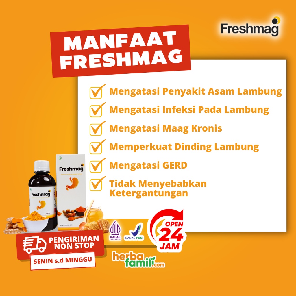 FRESHMAG 100% ORIGINAL | Ori Official Store Asli Ampuh Atasi MAAG ASAM LAMBUNG GERD Freshmag