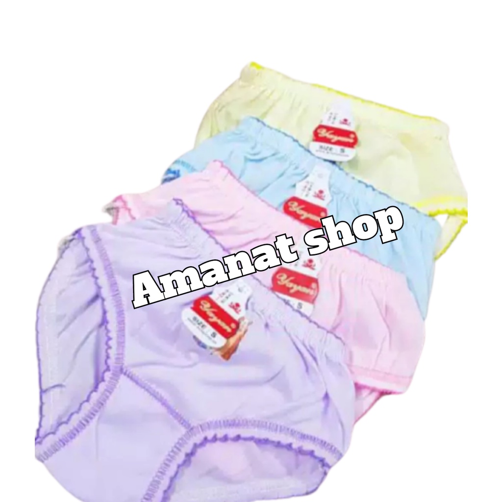 12 PCS CD  ANAK PEREMPUAN YAYAN  POLOS 2-8TH S M L XL