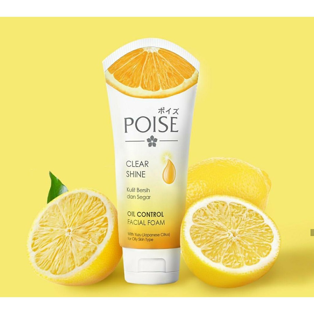 Poise Clear Shine Oil Control Facial Foam Sabun Wajah Berminyak