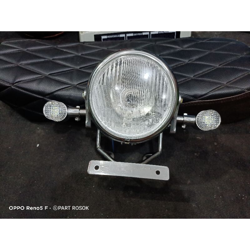 Pangkon lampu pesek autopal set pangkon tralis cnc PNP GL Megapro Tiger