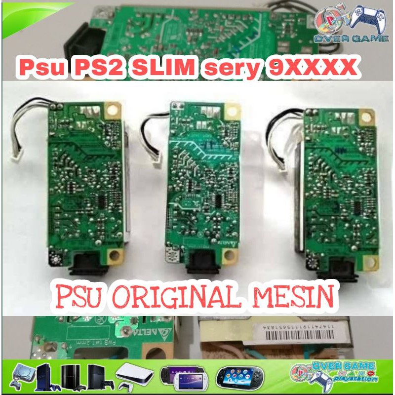 POWER SUPPLY PS2 SLIM SCPH 9XXXZ - Psu PS2 SLIM Original NORMAL  cepotan mesin