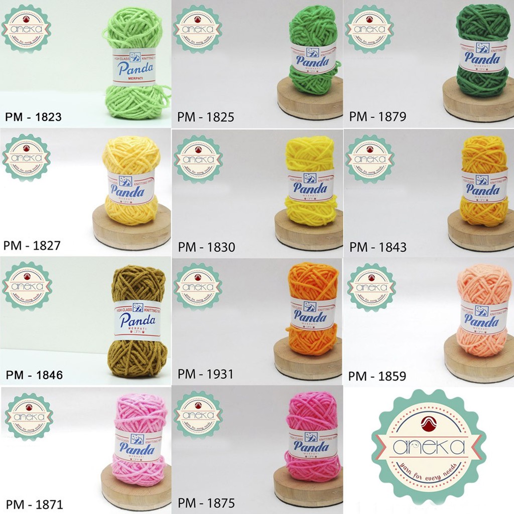 KATALOG - Benang Rajut Panda Merpati / Acrylic  Knitting Yarn