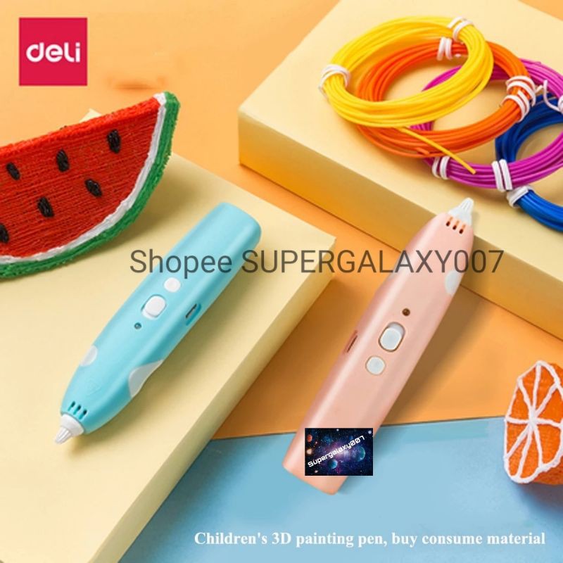

Deli PEN 3D DIY Pen Seni Lukis Drawing Pen Printing Kids Art Toys Mainan Anak Melukis Seni
