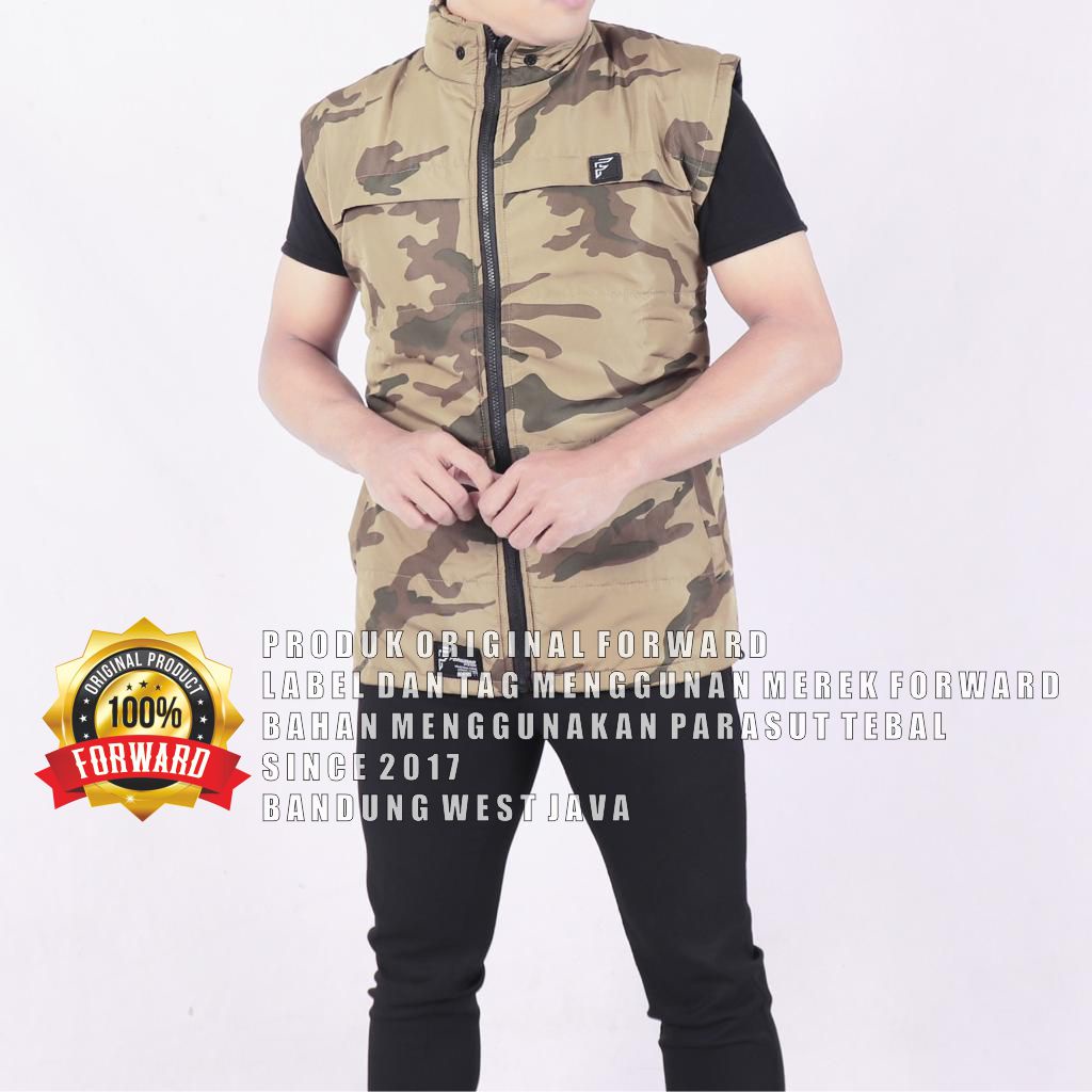 Rompi Parasut Bodyvest Pria Army Vest Motor Bikers Murah Casual Outdoor Gunung Adventure Premium Forward