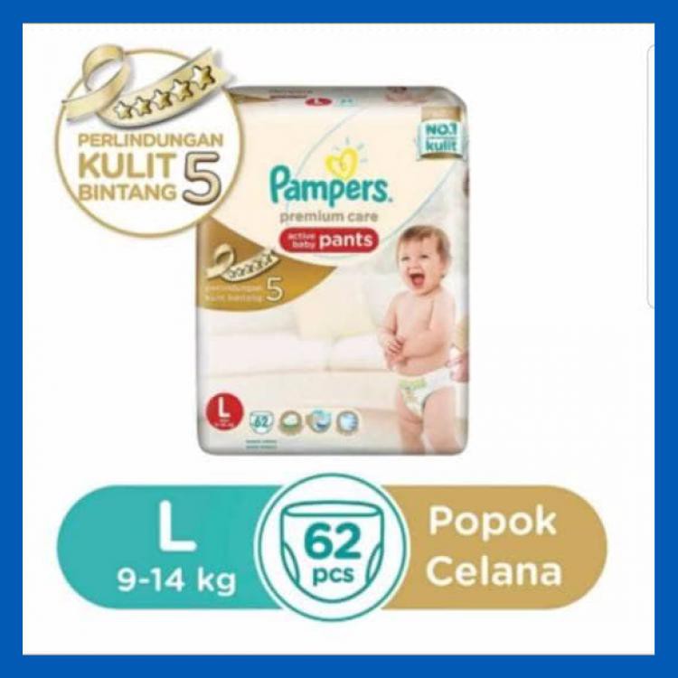 PAMPERS PREMIUM CARE PANTS L 62 / L62