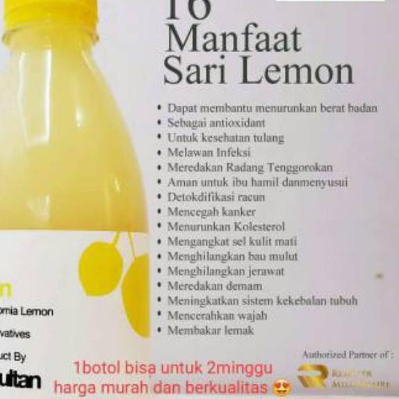 

6.6 COD LEMON SULTAN/SARI LEMON MURNI/LEMON CALIFORNIA SURABAYA SIDOARJO STOCK READY !!!