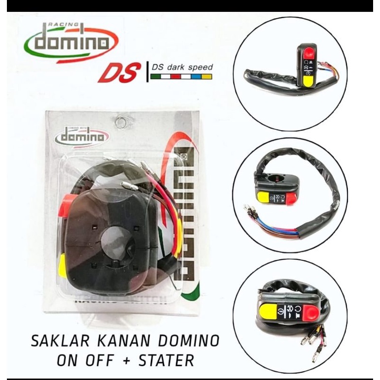 saklar kanan on of domino plus starter variasi motor ninja vixion Satria cbr vario beat scoopy dll
