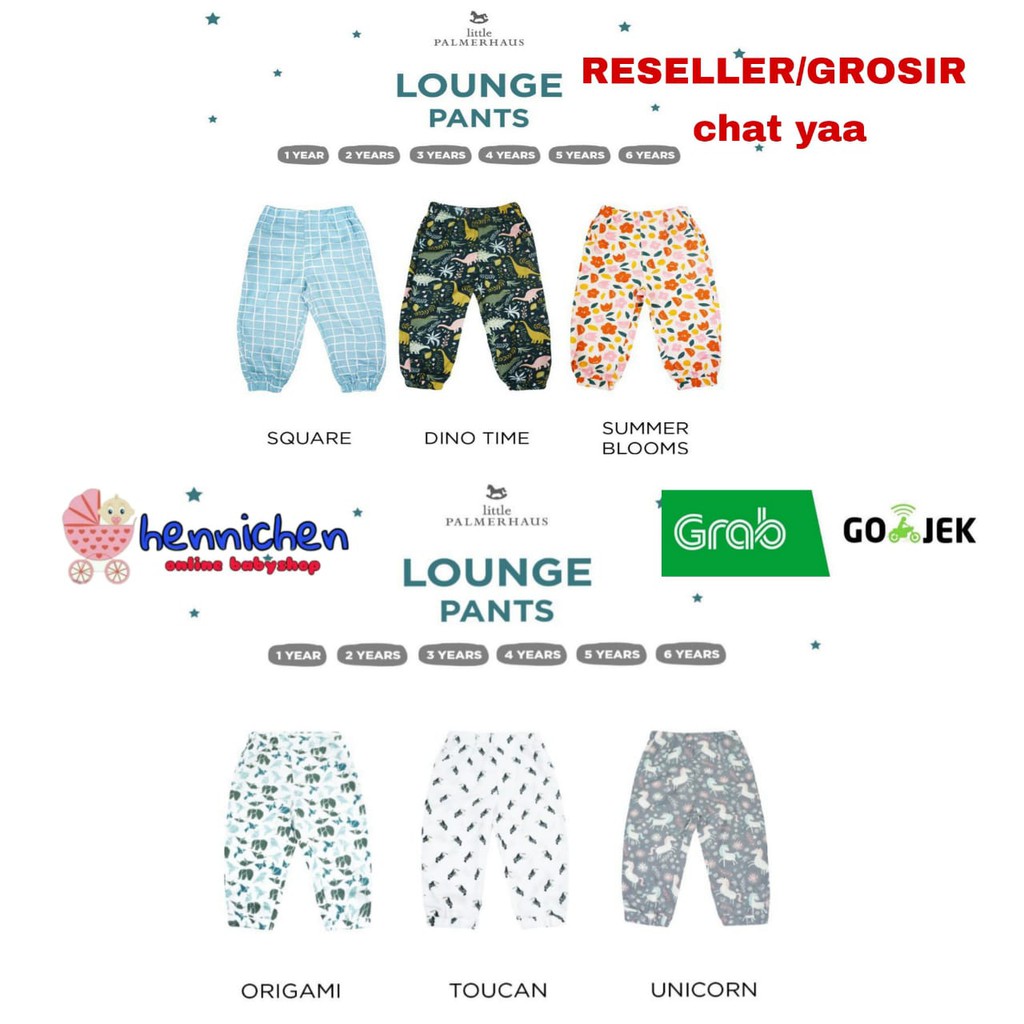 PROMO 7.7 PROMO BAJU LEBARAN Little Palmerhaus Lounge Pants celana panjang anak celana anak celana bayi 1-6 Tahun