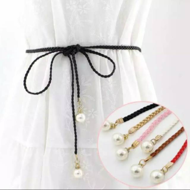 ( lokal 2.000/pcs import 3.000) grosir ikat pinggang/tali pinggang mutiara fashion style