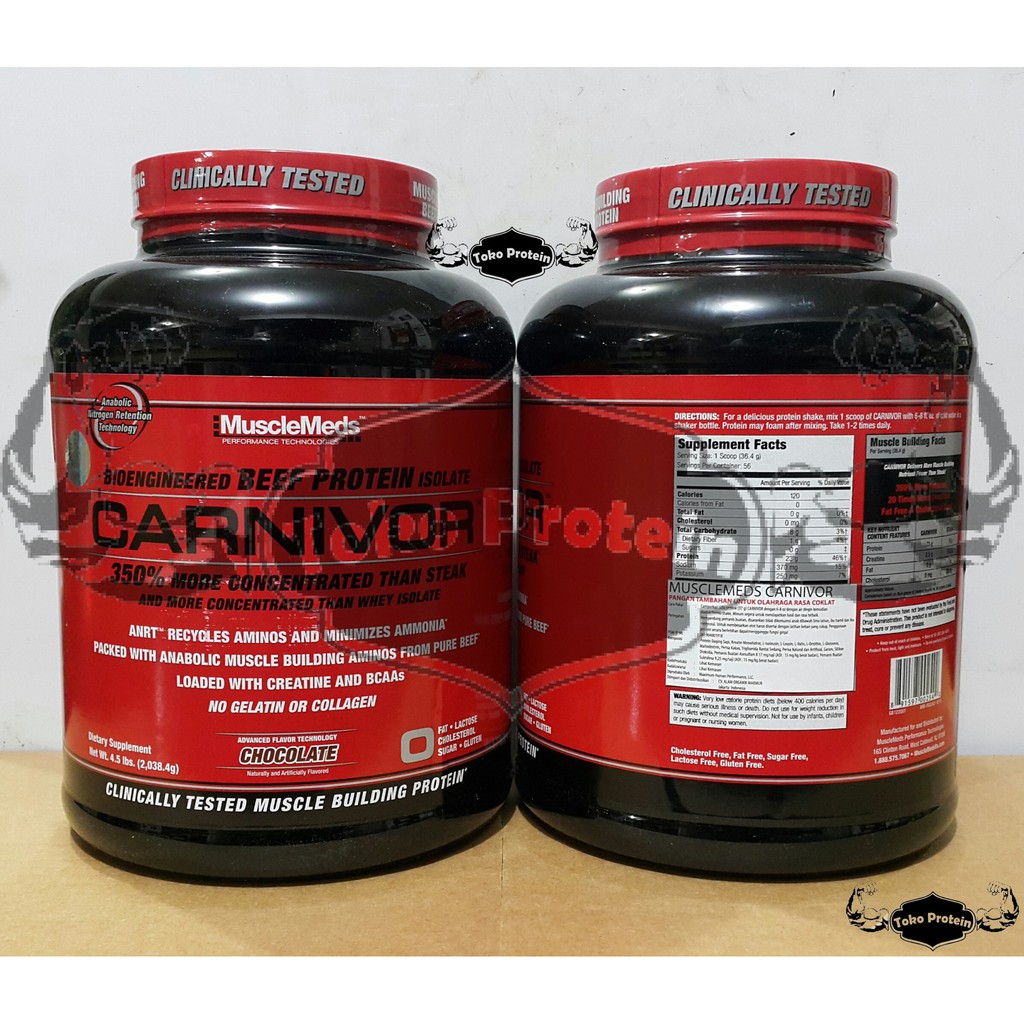 BPOM AOM Carnivor Whey BEEF Protein Susu Fitness Isolate Musclemeds