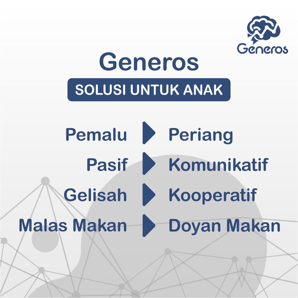 Generos- Suplemen Vitamin Otak 3X Peningkat Daya Ingat Dan Penambah Kecerdasan Original BPOM