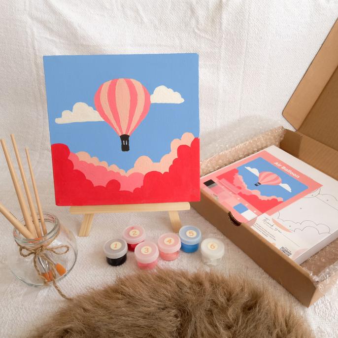 

Painting Kit By Number Air Baloon