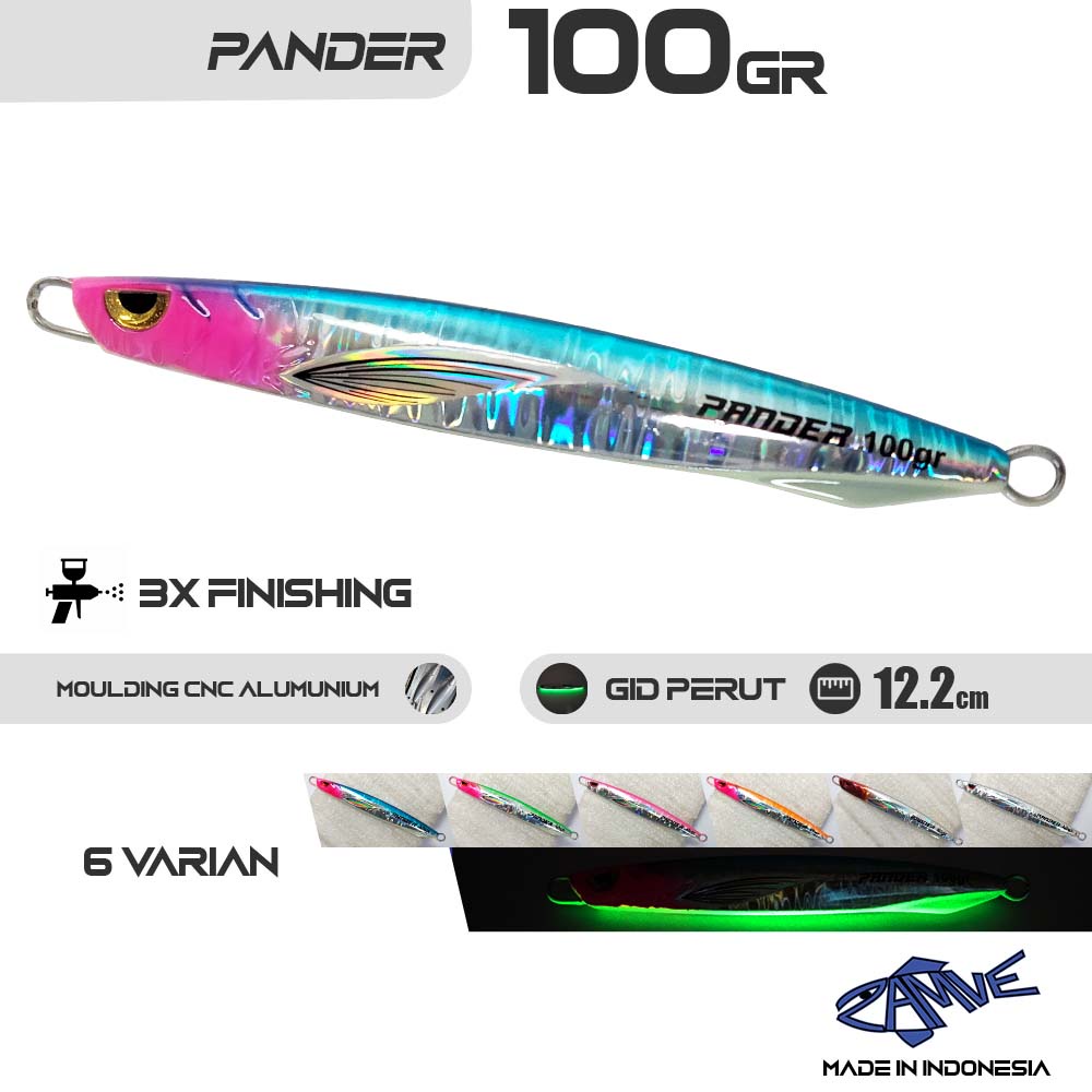 Metal Jig Zamve Pander 100Gr Metal Jig 100Gr Metal Jig 100Gram