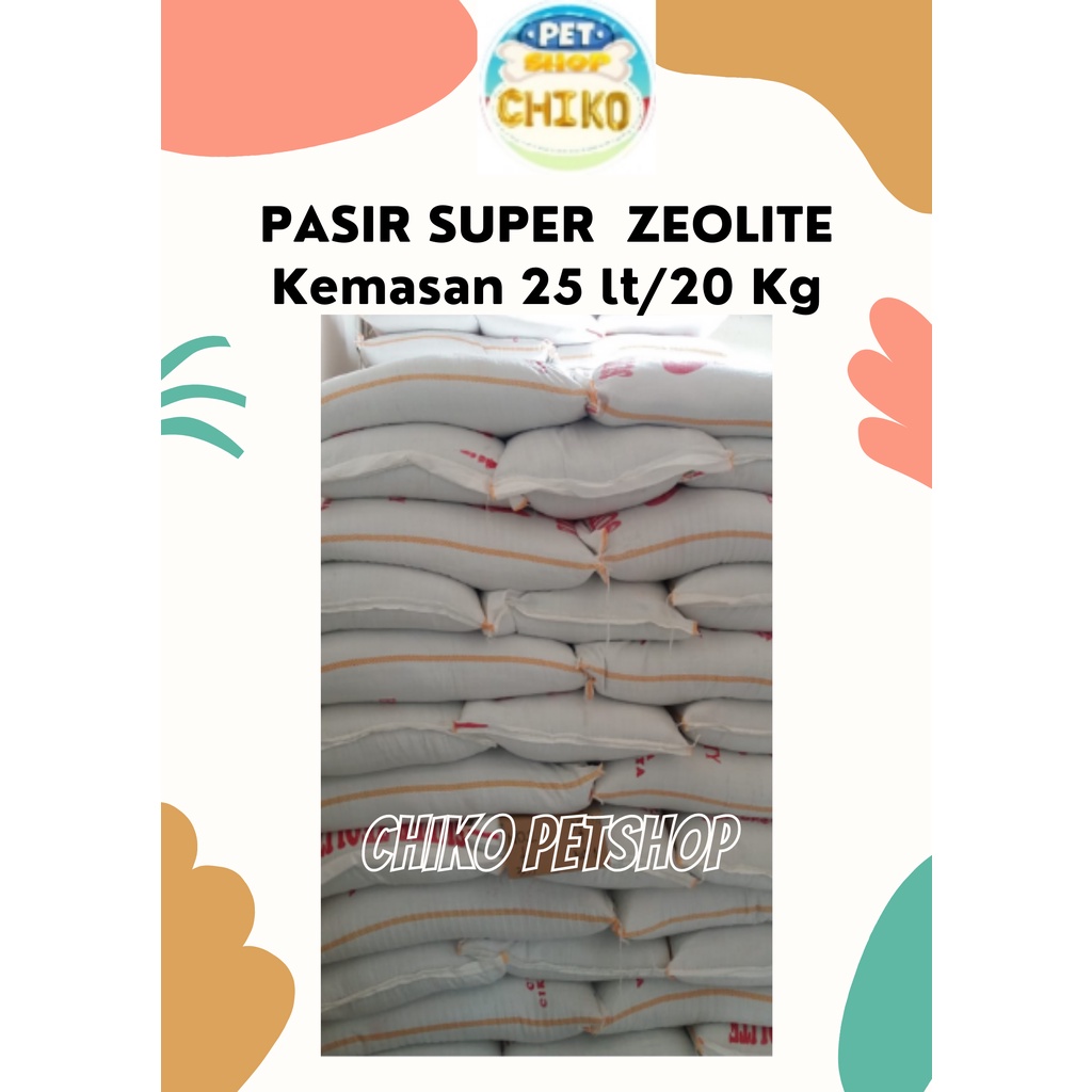 [GRAB GOJEK] SUPER ZEOLITE Pasir untuk Kucing Kemasan 20 Kg