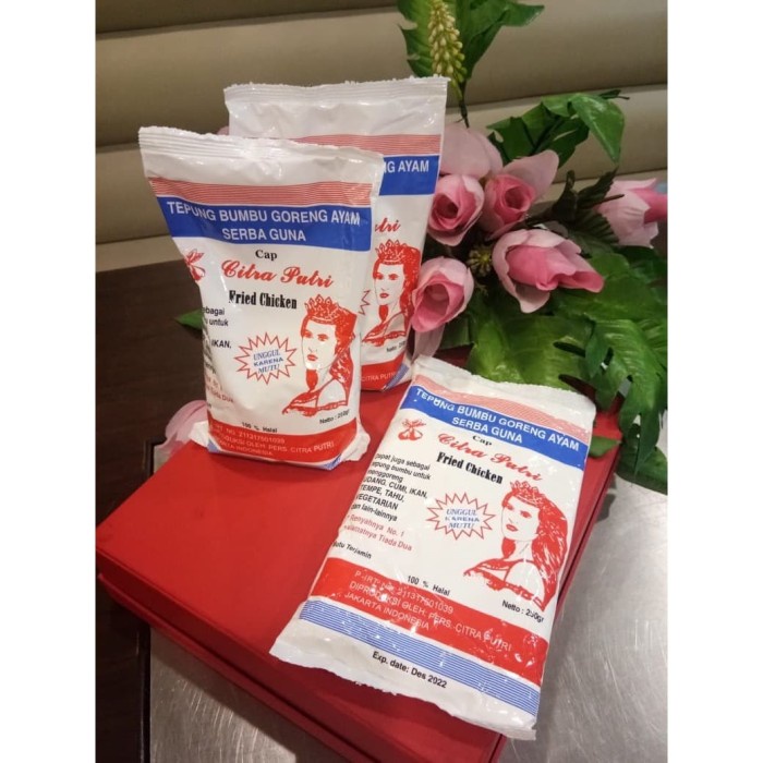 

pakai-siap-tepung-bumbu-tepung- tepung putri tepung bumbu serbaguna 250g cap citra putri vegan halal