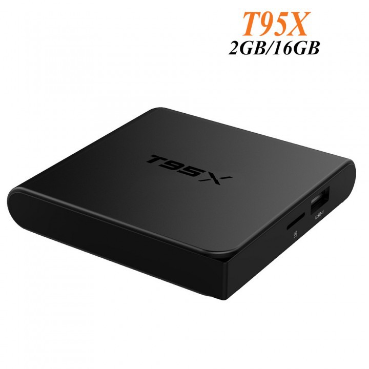 TV BOX-Android TV Box T95X 4K S905X QuadCore Amlogic Marshmallow 6.0 RAM 2GB ROM 16GB