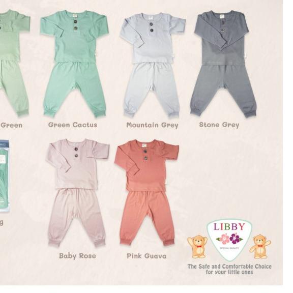 ✯ BIG SIZE 5-10 Tahun LIBBY Earth Series Setelan Oblong Panjang Celana Panjang CBKS ✭