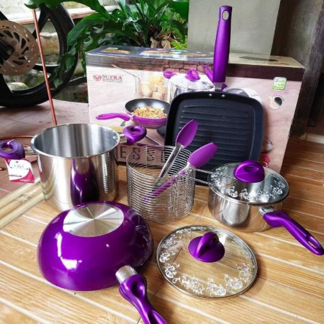 Panci supra set 8 ungu