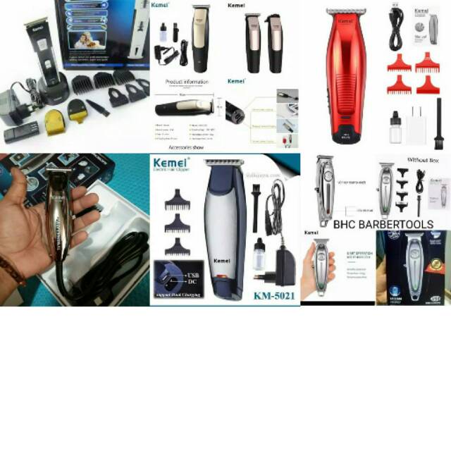 mesin cas trimer alat cukur jenggot kumis kliper mini shaver all in one kemei trimer cordles