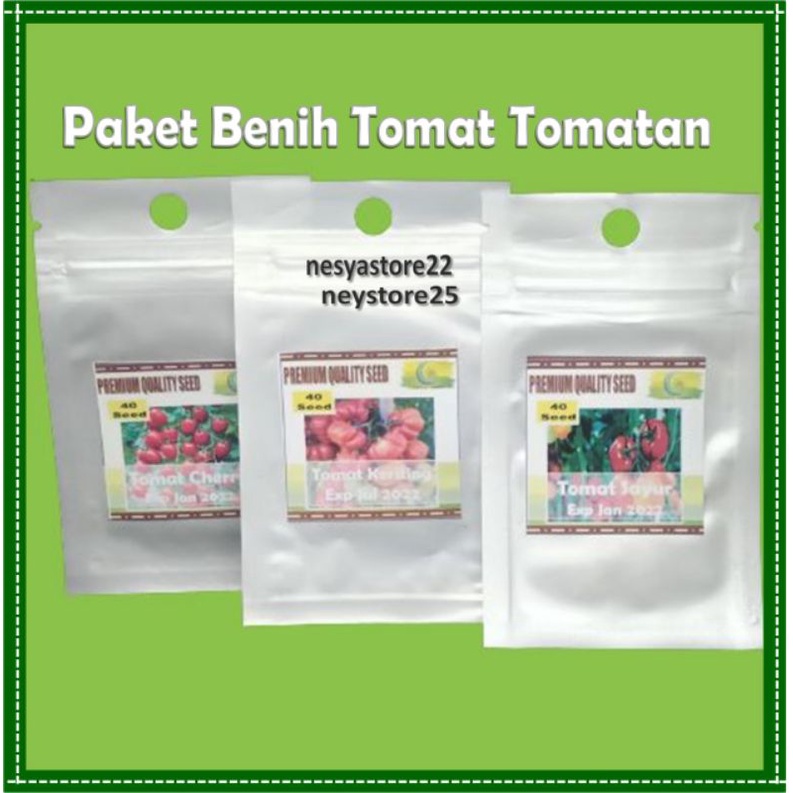 Paket Benih Tomat-Tomatan Benih Tomat sayur keriting cery