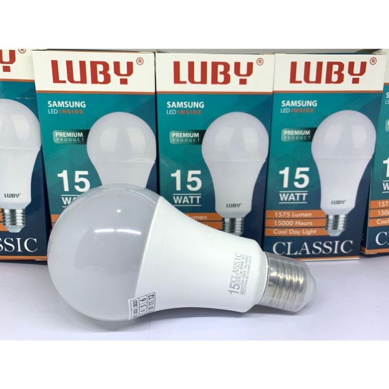 LAMPU LED BOHLAM LUBY CLASSIC 5W,7W,9W,12W,15W,18W,24W Lampu bulb garansi 1 tahun cahaya putih