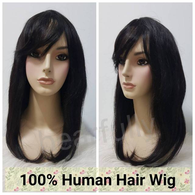 Long Wig Asli 100% human hair