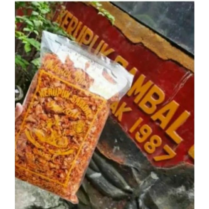 

Kripik singkong teri sambal Sibolga