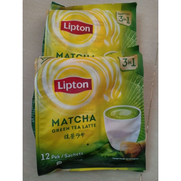 Import Lipton Matcha Green Tea Latte 12sachet