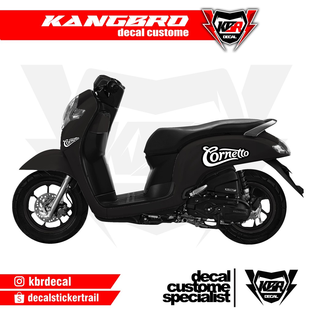 Stiker Scoopy Striping Scoopy Corneto