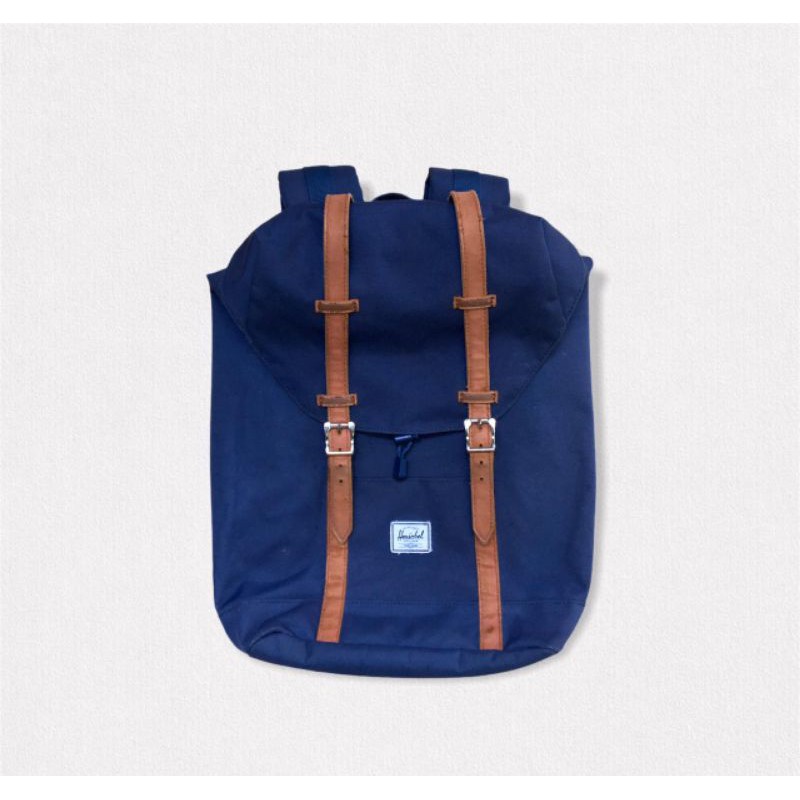 Herschel Retreat Backpack Navy tas ransel original second