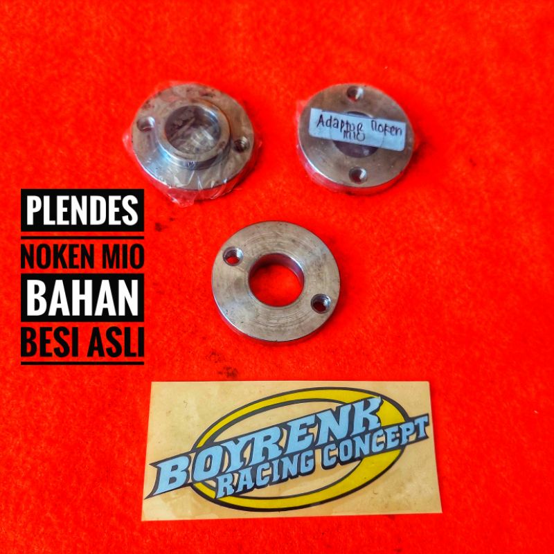 ADAPATOR/PLENDES NOKEN MIO BAHAN BESI-BOYRENK RACING