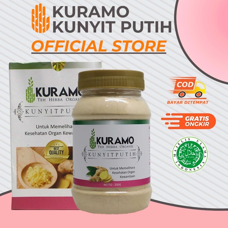 Kuramo Kunyit Putih Minuman Herbal Alami/Obat Herbal Keputihan/Obat Herbal Sakit Haid/Obat Herbal Ki