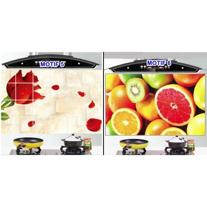 Wallpaper Sticker Dinding Anti Minyak / Stiker Dinding dapur / sticker Dinding Dapur Anti Minyak