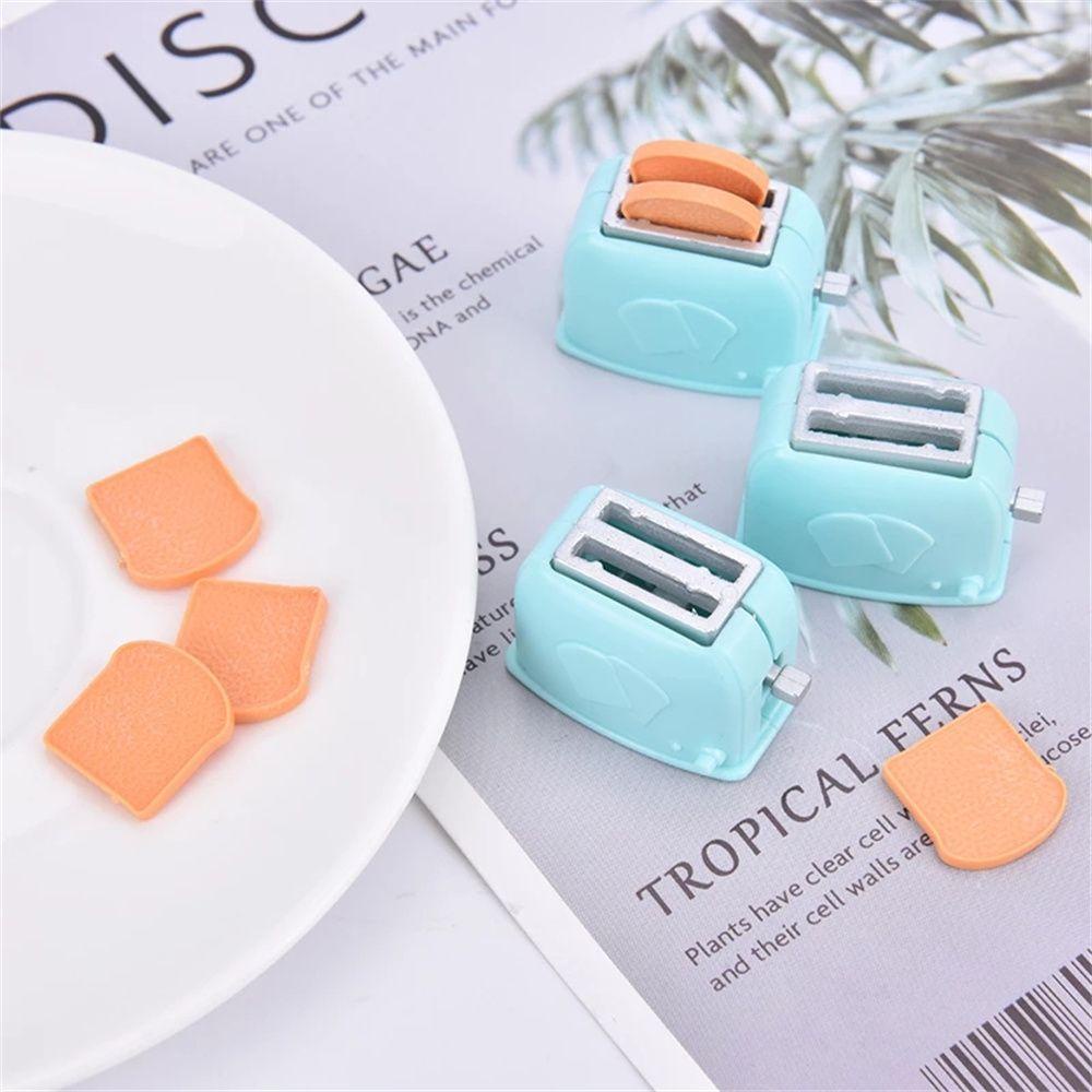 Mxbeauty Simulasi Pemanggang DIY Craft Mini Aksesoris Dekorasi Model Mainan Dapur Toys Scene Decoration Miniatur Mainan Roti Toast