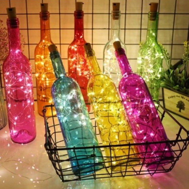 lampu hias dekorasi botol pesta